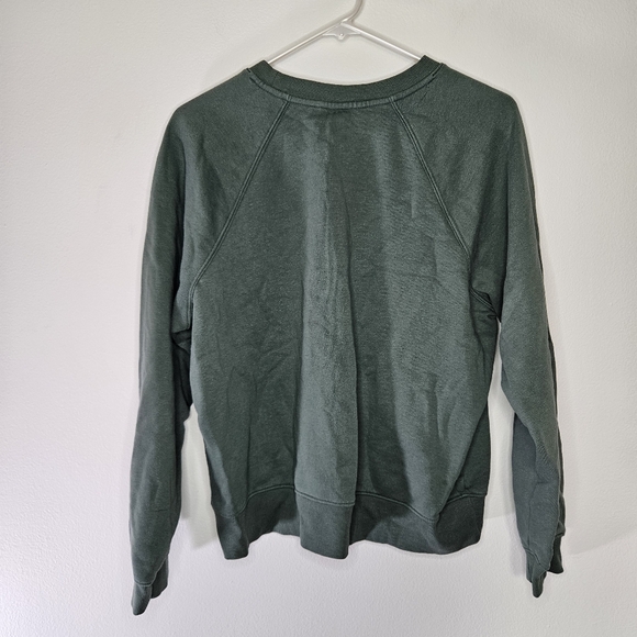 Old Navy Drop Shoulder Crew Neck Green Sweatshirt Sz M - Picture 7 of 7